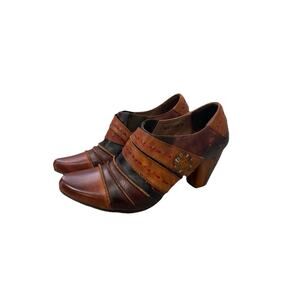 Spring Step L'artiste Women's Shoes Size 7.5-8 Wondrous Leather Colorblock Boot